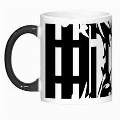 Black And White Abstraction Morph Mugs by Valentinaart