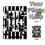 Black and white abstraction Multi-purpose Cards (Rectangle)  Back 16