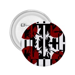 Red, Black And White Elegant Design 2 25  Buttons by Valentinaart