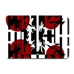 Red, Black And White Elegant Design Plate Mats by Valentinaart