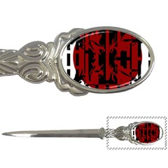 Red, Black And White Decorative Design Letter Openers by Valentinaart