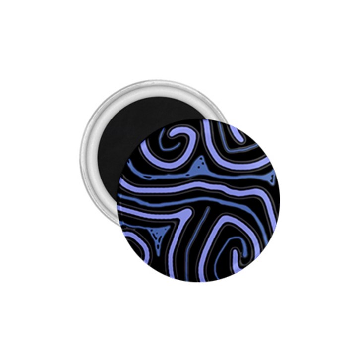 Blue abstract design 1.75  Magnets