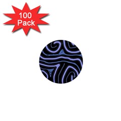 Blue abstract design 1  Mini Buttons (100 pack) 