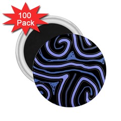 Blue abstract design 2.25  Magnets (100 pack) 