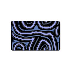 Blue abstract design Magnet (Name Card)