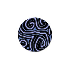 Blue abstract design Golf Ball Marker