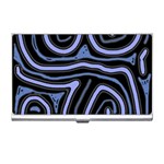 Blue abstract design Business Card Holders Front