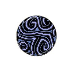 Blue abstract design Hat Clip Ball Marker