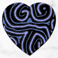 Blue abstract design Jigsaw Puzzle (Heart)