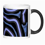 Blue abstract design Morph Mugs Right