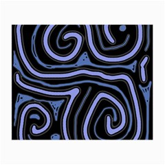 Blue abstract design Small Glasses Cloth