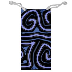 Blue abstract design Jewelry Bags