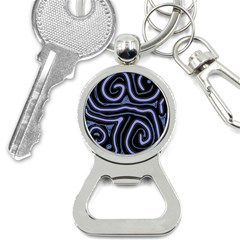 Blue abstract design Bottle Opener Key Chains