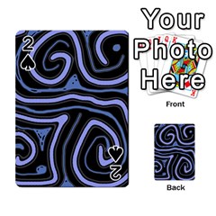 Blue abstract design Playing Cards 54 Designs 