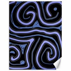 Blue abstract design Canvas 12  x 16  