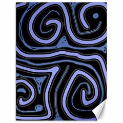 Blue abstract design Canvas 18  x 24  