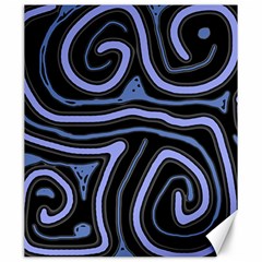 Blue abstract design Canvas 20  x 24  