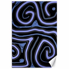 Blue abstract design Canvas 20  x 30  