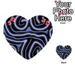 Blue abstract design Playing Cards 54 (Heart)  Front - HeartJ