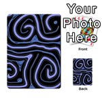 Blue abstract design Multi-purpose Cards (Rectangle)  Front 1