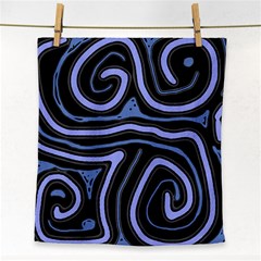 Blue abstract design Face Towel