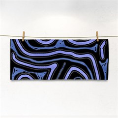 Blue abstract design Hand Towel