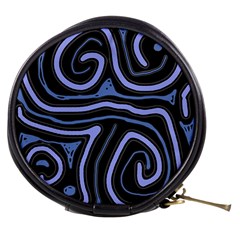 Blue abstract design Mini Makeup Bags