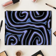 Blue abstract design Cosmetic Bag (XL)