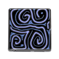 Blue abstract design Memory Card Reader (Square)