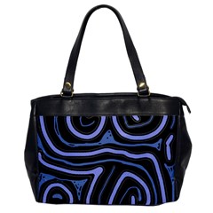 Blue abstract design Office Handbags