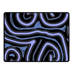 Blue abstract design Fleece Blanket (Small)