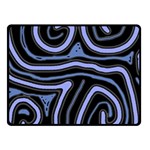 Blue abstract design Fleece Blanket (Small) 50 x40  Blanket Front