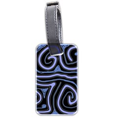 Blue abstract design Luggage Tags (Two Sides)