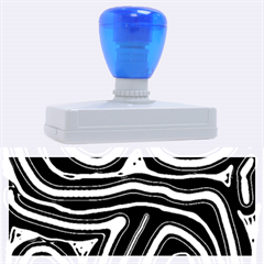 Blue abstract design Rubber Address Stamps (XL)