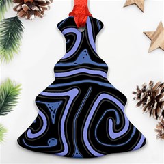 Blue abstract design Ornament (Christmas Tree)