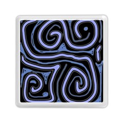 Blue Abstract Design Memory Card Reader (square)  by Valentinaart