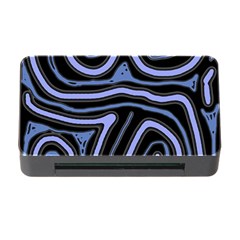 Blue abstract design Memory Card Reader with CF