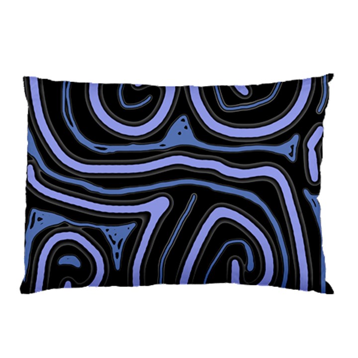 Blue abstract design Pillow Case (Two Sides)