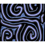 Blue abstract design Deluxe Canvas 14  x 11  14  x 11  x 1.5  Stretched Canvas