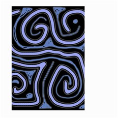 Blue abstract design Large Garden Flag (Two Sides)