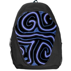 Blue abstract design Backpack Bag