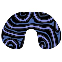 Blue abstract design Travel Neck Pillows