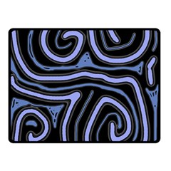 Blue abstract design Double Sided Fleece Blanket (Small) 