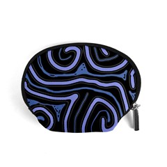 Blue abstract design Accessory Pouches (Small) 