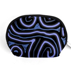 Blue abstract design Accessory Pouches (Medium) 