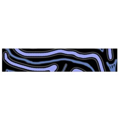 Blue abstract design Flano Scarf (Small)