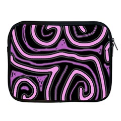 Purple Neon Lines Apple Ipad 2/3/4 Zipper Cases by Valentinaart