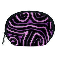 Purple Neon Lines Accessory Pouches (medium)  by Valentinaart