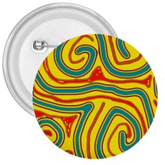 Colorful Decorative Lines 3  Buttons by Valentinaart