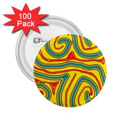 Colorful decorative lines 2.25  Buttons (100 pack) 